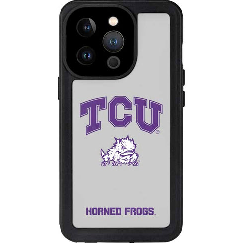 Texas Christian University Horned Frogs Logo Print iPhone 15 Pro Waterproof Case